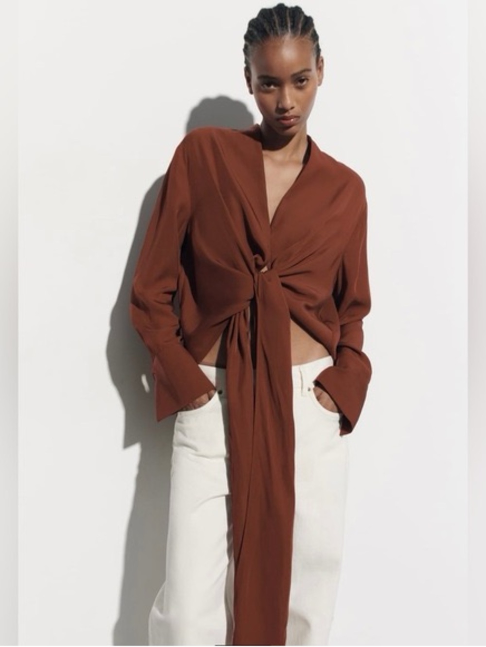 Zara wrap top size M